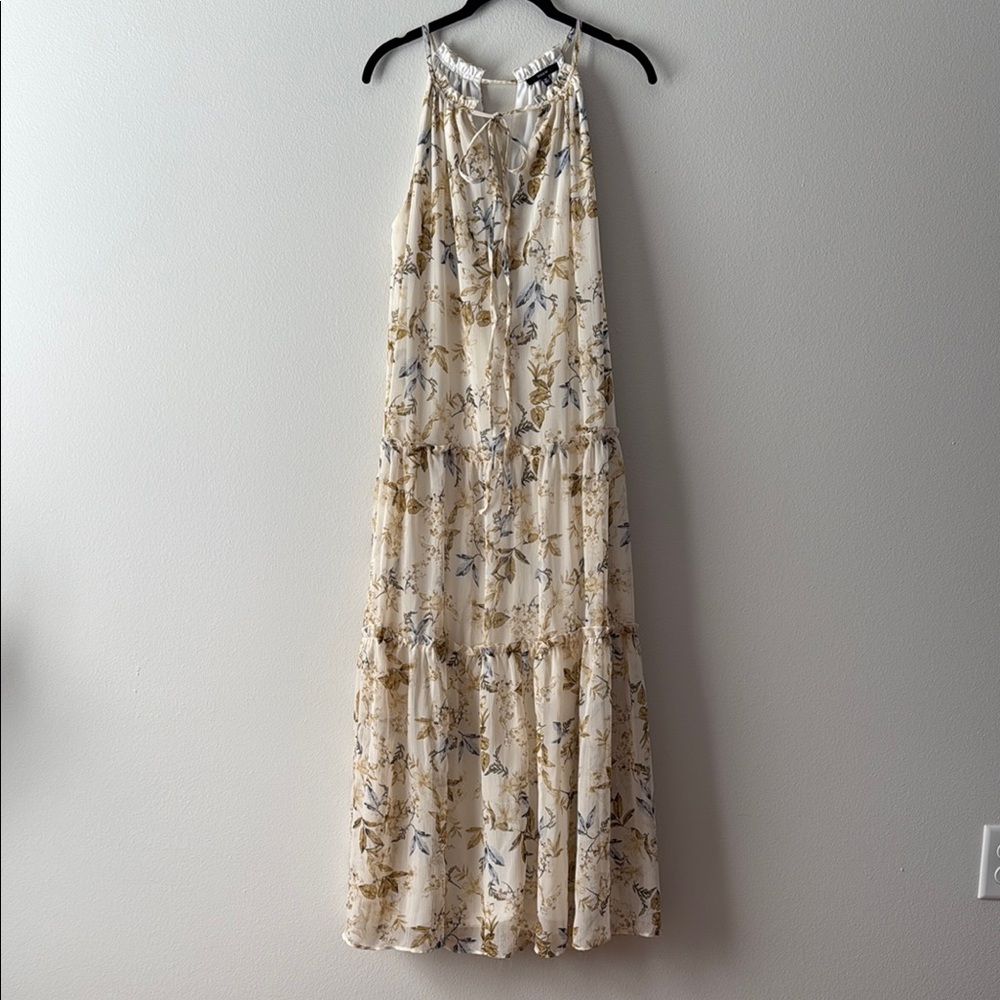 Drew Floral Cream Maxi Dress